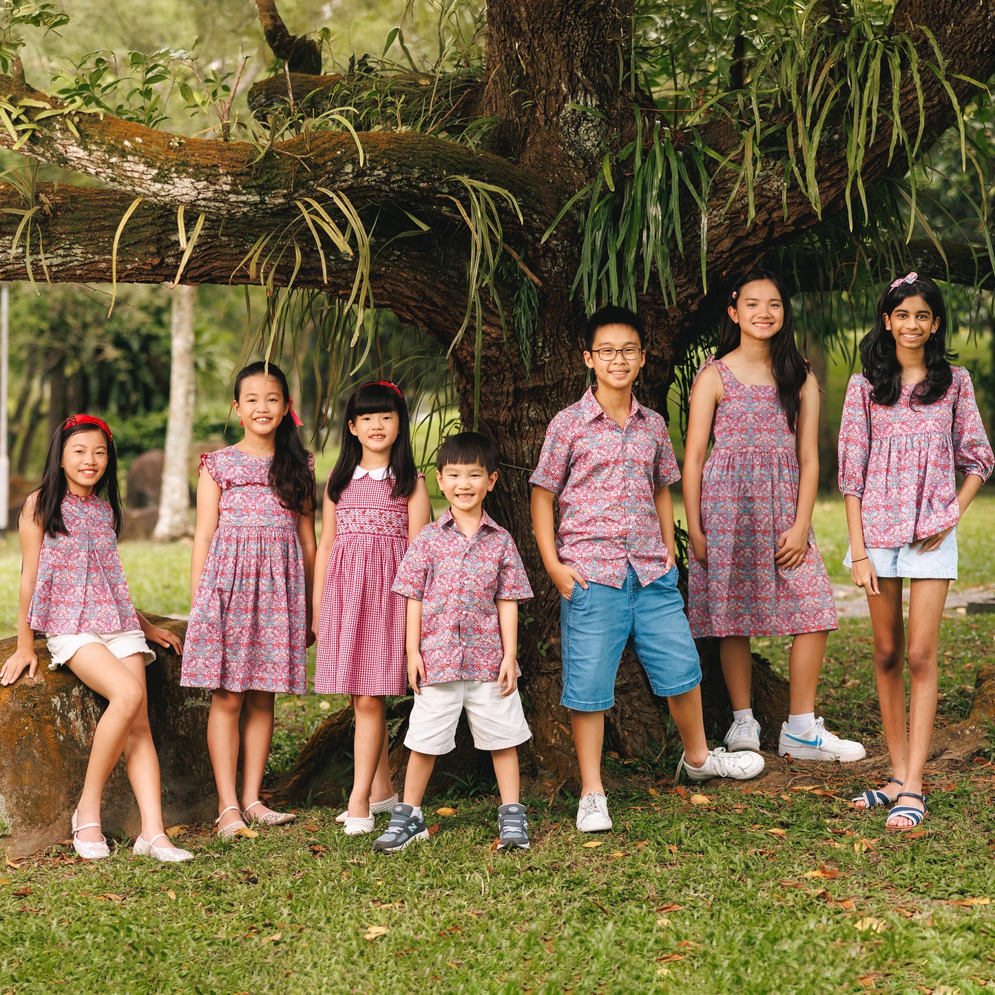 Magnolia Blouse in Redwood Ramble.