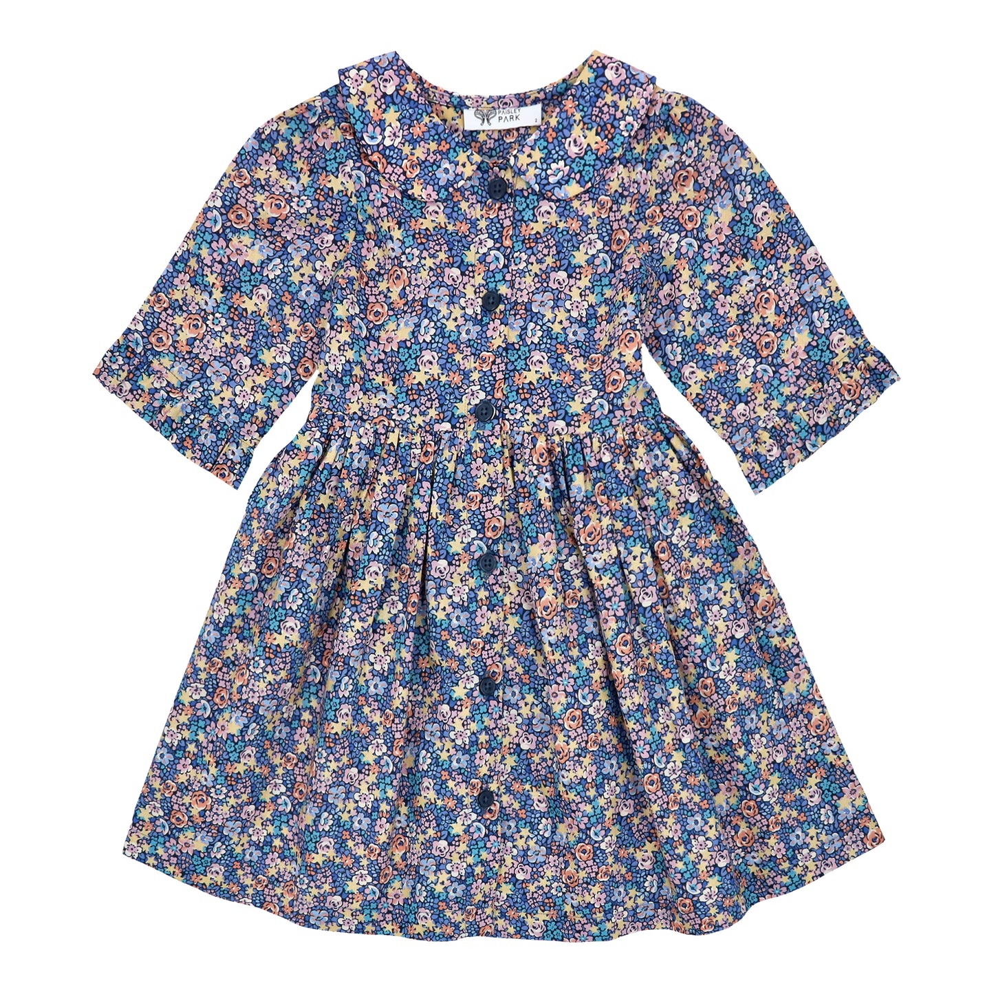Front view showing tpeter pan collar