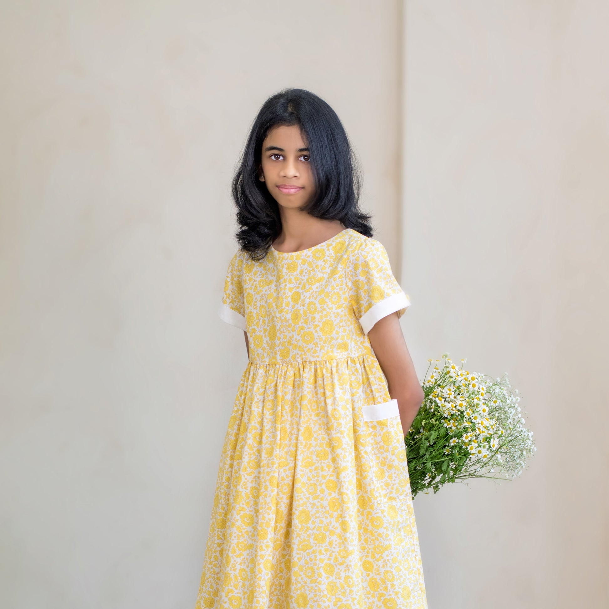 cotton dress for girls Girls' Vintage Style Cotton Dress: Fall Tween Clothing