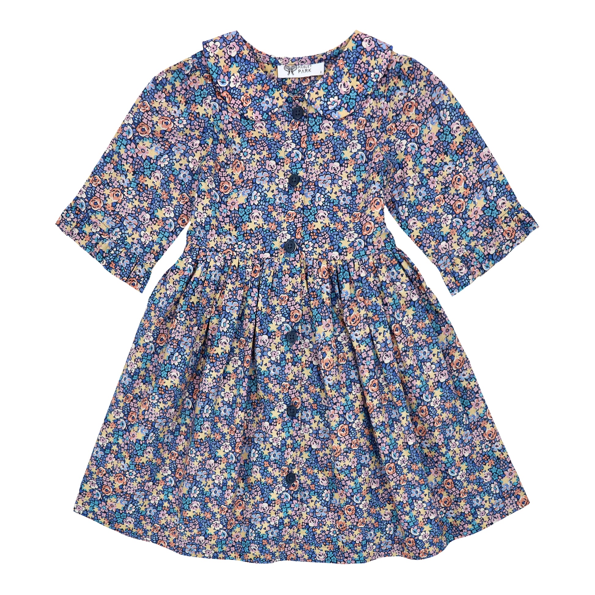 Front view showing tpeter pan collar